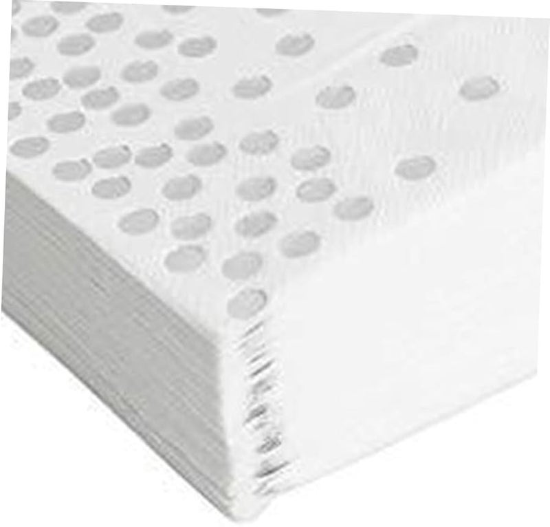 مناديل ورقية فضية النقاط للاستخدام لمرة واحدة 20 قطعة لحفلات الزفاف وأعياد الميلاد - Image 2